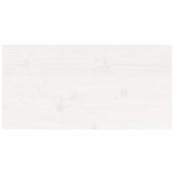 Berkfield Durable Table Top White 80X40X2.5 Cm Solid Wood Pine Rectangular - thumbnail 5