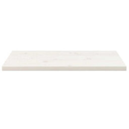 Berkfield Durable Table Top White 80X40X2.5 Cm Solid Wood Pine Rectangular - thumbnail 3