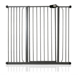 Safetots Extra Tall Metal Safety Gate Pressure Fit, 120.3Cm - 127.9Cm, Slate Grey, 104Cm In Height, Extra Tall Baby Gate - thumbnail 1