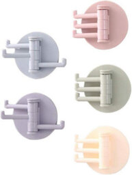 Kitchen Hook, Creative Wall Hook, Adhesive Self-Adhesive Hook, No-Drill Hook, Bathroom Hook (5 Pieces) - thumbnail 1