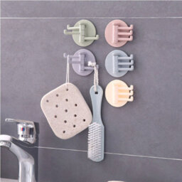 Kitchen Hook, Creative Wall Hook, Adhesive Self-Adhesive Hook, No-Drill Hook, Bathroom Hook (5 Pieces) - thumbnail 3