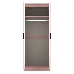 Anzio Ready Assembled Modern Matt Kobe Pink Tall Double Wardrobe (H)1956mm (W)766mm (D)530mm - thumbnail 6