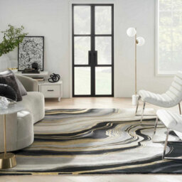 Prismatic Prs31 Charcoal Grey Wool Rug By Nourison-236Cm X 297Cm - thumbnail 1