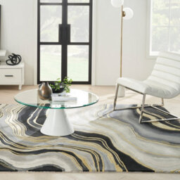 Prismatic Prs31 Charcoal Grey Wool Rug By Nourison-236Cm X 297Cm - thumbnail 4