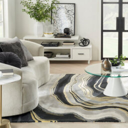 Prismatic Prs31 Charcoal Grey Wool Rug By Nourison-236Cm X 297Cm - thumbnail 3