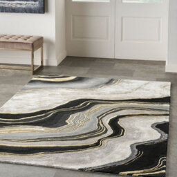 Prismatic Prs31 Charcoal Grey Wool Rug By Nourison-236Cm X 297Cm - thumbnail 6