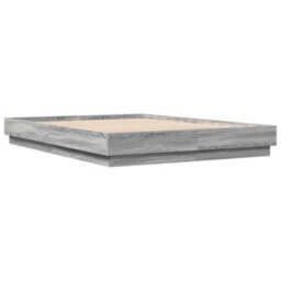 Berkfield Bed Frame Without Mattress Grey Sonoma 150X200 Cm King Size - thumbnail 6