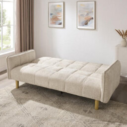Home Detail Bergamot Clic-Clac Sofa Bed, Beige Chenille - thumbnail 2
