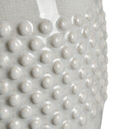 Inlight Lago Bobbled Round Gloss White & Natual Table Lamp - thumbnail 7