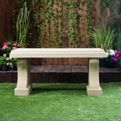 White Sandstone Garden Bench Seat - image 1