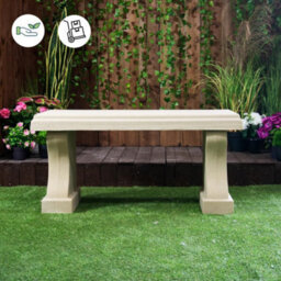 White Sandstone Garden Bench Seat - thumbnail 3