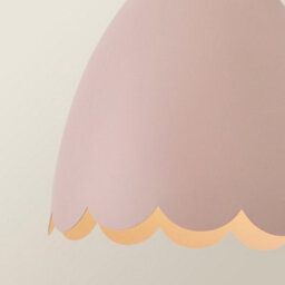 Valuelights Millie Rose Pink Scallop Adjustable Wall Light - thumbnail 4