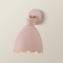 Valuelights Millie Rose Pink Scallop Adjustable Wall Light - thumbnail 6