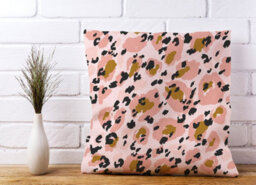 Warren Reed Designer Hand Drawn Pink Leopard Print Cushions 45Cm X 45Cm - thumbnail 2