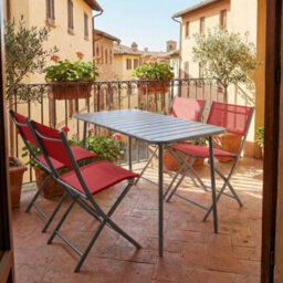 Vcm 4-Piece Garden Chair Folding Chair Sumila - thumbnail 5