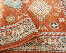 Underfoot Large Living Room Rug Indoor Rug Terracotta Boho Soft Traditional 20mm Thick Runner Rugs - thumbnail 2