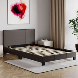Lassic Vida Designs Lisbon Brown 4Ft Small Double Ukfr Faux Leather Bed Frame - thumbnail 5