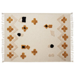 Beliani Blanket Adoni Cotton 130 X 180 Cm Beige - thumbnail 4