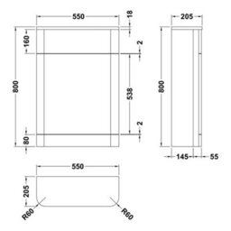 Dezine Nile 550mm Satin Green Wc Unit - thumbnail 2