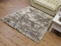 Beige Easy To Clean Plain Handmade , Luxurious , Modern , Plain , Shaggy , Sparkle Rug For Living Room, Bedroom - 70Cm X 140Cm - thumbnail 6