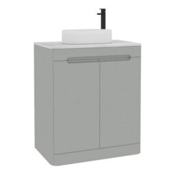 Royal Bathrooms Venice 700mm Dove Grey Freestanding Bathroom Countertop Vanity Unit 2 Door With Lyon Basin - thumbnail 7