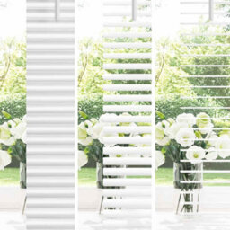 Walplus Window Blind With Curtains Manual White Aluminium - thumbnail 4