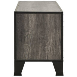 Berkfield Industrial Tv Cabinet Grey 105X36X47 Cm Metal And Mdf - thumbnail 4