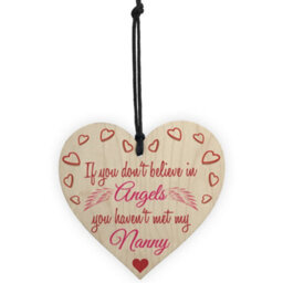 Red Ocean My Sister An Nanny Wooden Hanging Heart Cute Love Plaque - thumbnail 5