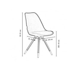 Life Interiors Sofia Dorchester Lux Dining Set, A Table And Chairs Set Of 4, Black/light Grey - thumbnail 9