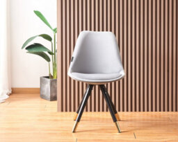 Life Interiors Sofia Dorchester Lux Dining Set, A Table And Chairs Set Of 4, Black/light Grey - thumbnail 5