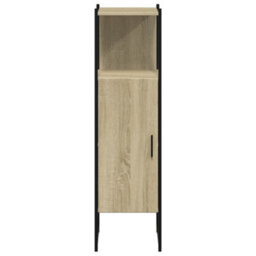 Berkfield Bathroom Cabinet Sonoma Oak 33X33X120.5 Cm Engineered Wood - thumbnail 5