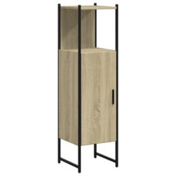 Berkfield Bathroom Cabinet Sonoma Oak 33X33X120.5 Cm Engineered Wood - thumbnail 2