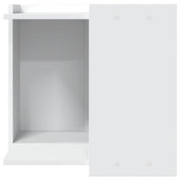Walplus White Cat Litter Box Enclosure 53X53X51 Cm Engineered Wood - thumbnail 4
