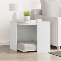 Walplus White Cat Litter Box Enclosure 53X53X51 Cm Engineered Wood - thumbnail 3
