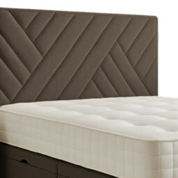 "Urban Textures Luxury 20"" High Monaco Boucle Upholstered Bed Headboard - Brown"