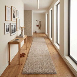 Ainsley Plain Living Room Shaggy Area Rug Modern Soft Pile Polyester Rug Light Beige 160 X 230 Cm (Rectangular) - thumbnail 8