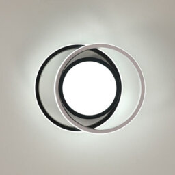 Pheashine Modern Round Led Ceiling Light,32W 2350Lm Black Cool White 6500K For Bedroom, Living Room Or Corridor - thumbnail 5