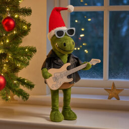 Marco Paul 35Cm Christmas Rock Dinosaur Decoration - thumbnail 1