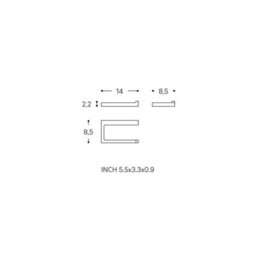 Cosmic Toilet Roll Holder, Black Matt, Wall-Mounted, 8,5 Cm. Collection The Grid - thumbnail 6