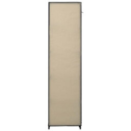 Walplus Wardrobe With Compartments And Rods Cream 150X45X176 Cm Fabric - thumbnail 5