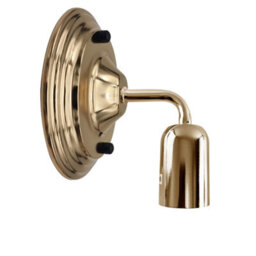 Industrial Wall Light Vintage Metal Wall Sconce Lamp Led E27 Lighting Fixture French Gold, With Bulb - thumbnail 5