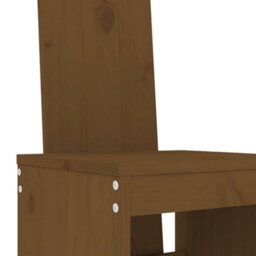 Berkfield 5 Piece Garden Bar Set Honey Brown Solid Wood Pine - thumbnail 5