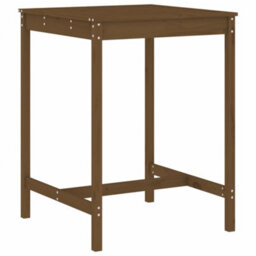 Berkfield 5 Piece Garden Bar Set Honey Brown Solid Wood Pine - thumbnail 6