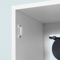 Kleankin Bathroom Floor Storage Cabinet With Mirror And Shelves Tallboy Unit - thumbnail 9