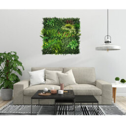Artificial Plant Flower Living Wall Panels Realistic - Lush Lonsdale - Indoor / Outdoor - 1M X 1M - Home, Garden, Office - thumbnail 9