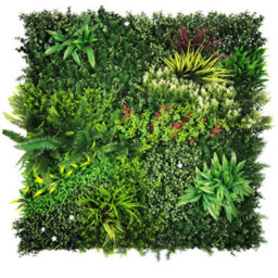 Artificial Plant Flower Living Wall Panels Realistic - Lush Lonsdale - Indoor / Outdoor - 1M X 1M - Home, Garden, Office - thumbnail 1