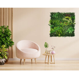 Artificial Plant Flower Living Wall Panels Realistic - Lush Lonsdale - Indoor / Outdoor - 1M X 1M - Home, Garden, Office - thumbnail 7