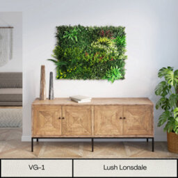 Artificial Plant Flower Living Wall Panels Realistic - Lush Lonsdale - Indoor / Outdoor - 1M X 1M - Home, Garden, Office - thumbnail 2