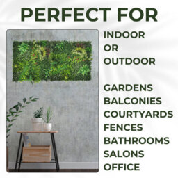 Artificial Plant Flower Living Wall Panels Realistic - Lush Lonsdale - Indoor / Outdoor - 1M X 1M - Home, Garden, Office - thumbnail 5