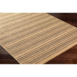 Livabliss Mirage-Cottage Tan Black Fringe In- & Outdoor Jute-Look Rug 200 X 275 Cm Easy Care, Non Shedding - thumbnail 3